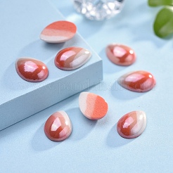 Opaque Glass Cabochons&nbsp;GGLA-S038-02A-10x14