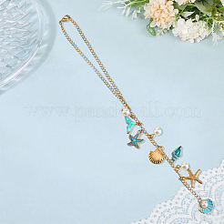 2Pcs Alloy Enamel Pendant Decorations&nbsp;HJEW-SC0002-69