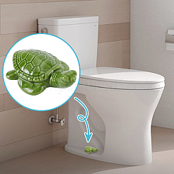丸いプラスチック製の押し込み式トイレボウルボルトキャップカバー（予備のワッシャーと陶器のディスプレイ装飾付き）  浴室付属品  混合図形  ミックスカラー  33x4mm&nbsp;AJEW-NB0008-27