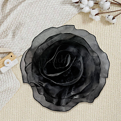 1Pc Flower Polyester Brooches&nbsp;JEWB-CN0001-08B