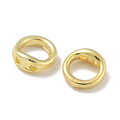 Brass Ring Charm Connectors&nbsp;KK-P284-06G-01