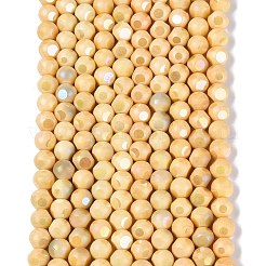 Ombre Effect Dyed Electroplate Opaque Glass Beads Strands&nbsp;EGLA-Q130-01A-22