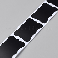 150個1ロールPVC粘着ステッカー  DIY フォトアルバム日記スクラップブック装飾用  ブラック  50x35mm&nbsp;DIY-WH20053-09