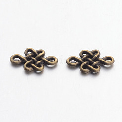 Tibetan Style Chinese Knot Alloy Links connectors&nbsp;X-TIBE-Q035-077AB-NR