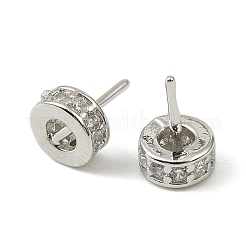 Brass Micro Pave Clear Cubic Zirconia Peg Bails&nbsp;LS-KK-C107-12P
