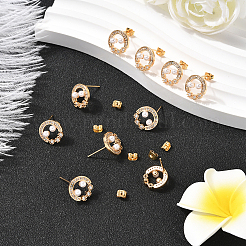 10Pcs Brass Stud Earring Findings&nbsp;KK-BBC0020-91