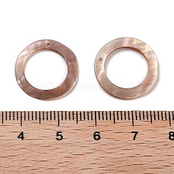 天然石海シェルペンダント  ラウンド  17.5x1mm  穴：0.9mm&nbsp;SSHEL-D084-11A