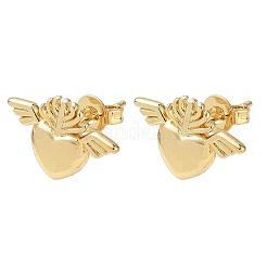 Brass Stud Earrings&nbsp;KK-CBA30C7-07G