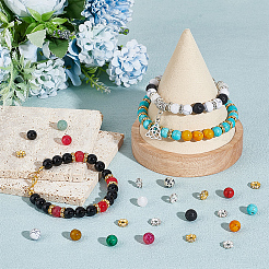 DIY Gemstone Bracelet Ring Making Kit&nbsp;DIY-NB0009-32