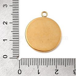 304ステンレススチールエナメルペンダント  フラットラウンドと月と太陽  ゴールドカラー  イオンプレーティング（ip）  ターコイズ  23.5x20x2mm  穴：1.8mm&nbsp;STAS-B113-12G-01