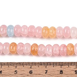ガラスビーズ連売り  天然石風  ロンデル  染め  ミックスカラー  8~8.5x4.5~5mm  穴：1~1.2mm  約155~159個/連  30.12~31.30インチ（76.5~79.5cm）&nbsp;GLAA-N059-5x8mm-28