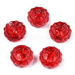 Transparent Spray Painted Glass Beads&nbsp;GLAA-N035-037-C07
