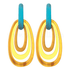 Acrylic Dangle Stud Earrings for Women&nbsp;WGA829D-03