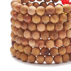 7Pcs 7 Style Natural Wood & Mixed Gemstone Round Beaded Stretch Bracelets Set&nbsp;BJEW-JB08813