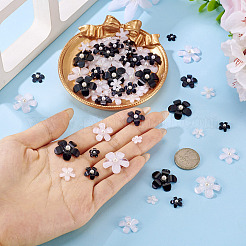 100Pcs 10 Styles Flower Resin Cabochons&nbsp;RESI-TA0004-28A