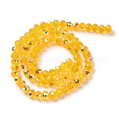 AB Color Plated Transparent Electroplate Beads Strands&nbsp;EGLA-H104-06E