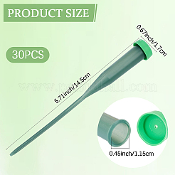PEプラスチック製伸縮式ステムウォーターチューブ  フラワーアレンジメント用  グリーン  145x17mm  30個/袋&nbsp;AJEW-WH20070-243B