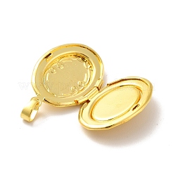 Rack Plating Brass Locket Pendants&nbsp;KK-I688-06G