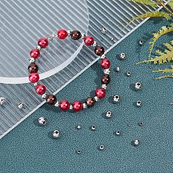 330個6スタイル202ステンレススチールビーズ  ロンデル  ステンレス鋼色  2~7x1.5~6mm  穴：1~2mm&nbsp;STAS-UN0026-91