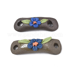 Handmade Porcelain Conector Charms&nbsp;PORC-N004-143B