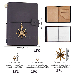 Rectangle Cowhide Journal Notebooks&nbsp;AJEW-WH0609-927A