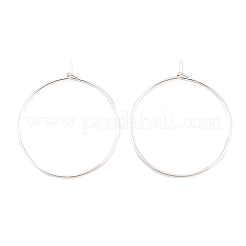 925 Sterling Silver Hoop Earrings Findings&nbsp;STAS-P210-26S-02