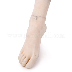 Alloy Elephant Charm Anklets&nbsp;AJEW-AN00334-01