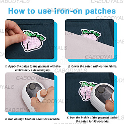 15Pcs 15 Styles Sequin Embroidery Cloth Iron On Patches&nbsp;DIY-CY0001-11