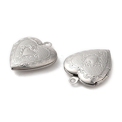Non-Tarnish 316 Surgical Stainless Steel Locket Pendants&nbsp;STAS-C077-01P