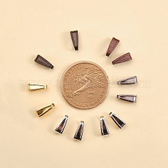 真鍮製バチカン  アンティークブロンズ & ゴールド & プラチナ & ガンメタル & レッドコッパー & シルバー  11x4mm  30個/カラー  180個/箱&nbsp;KK-YW0001-13