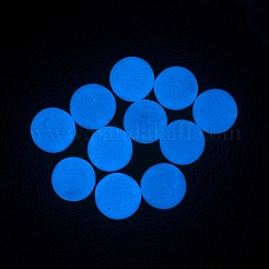片穴ラウンド合成夜光石ビーズ  8mm  穴：1mm&nbsp;G-G-P131-8mm-10