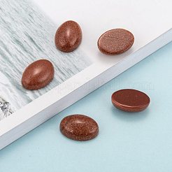 天然石カボション  オーバル  合成ゴールドストーン  18x13x6mm&nbsp;G-A056-13x18x6-4