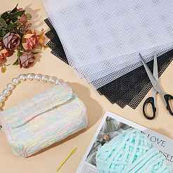 8個 2色PEプラスチックメッシュ  ミックスカラー  337x249x2mm  4個/カラー&nbsp;DIY-PH0031-39
