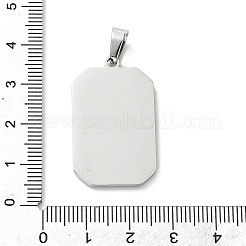 304 Stainless Steel Pendants&nbsp;STAS-C101-08P-01