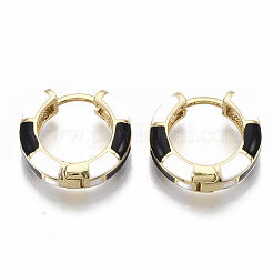 Brass Huggie Hoop Earrings&nbsp;EJEW-S209-06A