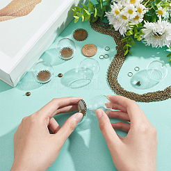 DIY Wish Bottle Pendant Necklace Making Kit&nbsp;DIY-NB0009-22