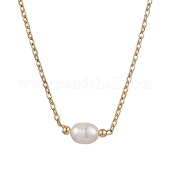 Mother's Day Jewellery Natural Cultured Freshwater Pearl Pendant Necklaces&nbsp;X-NJEW-JN05134-03