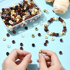 480Pcs 6 Colors Opaque & Transparent Plastic Beads&nbsp;KY-YW0001-75A