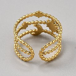 Alloy Adjustable Cuff Finger Rings&nbsp;RJEW-WH0014-21B