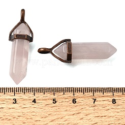Natural Rose Quartz Pendants&nbsp;G-H360-01R-11