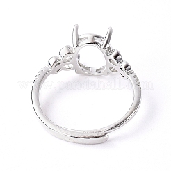 Adjustable Brass Finger Ring Components&nbsp;KK-L193-08P