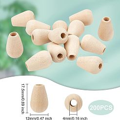 200Pcs Wood Beads&nbsp;WOOD-OC0003-47