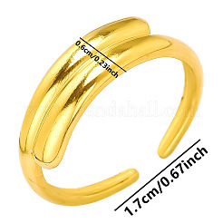 Stainless Steel Cuff Rings for Women&nbsp;WD3664-2