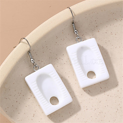 Funny Bathroom Theme Resin Dangle Earrings&nbsp;WG8936B-04