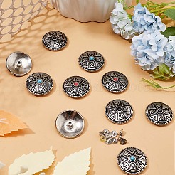 12 Sets 3 Colors Zinc Alloy Decorative Rivets&nbsp;BUTT-GF0001-21
