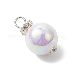 Imitation Pearl Acrylic Pendants&nbsp;PALLOY-JF04349-02