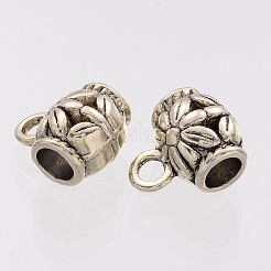 Charm Carrier Barrel Tibetan Silver Tube Bails&nbsp;AB647Y