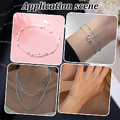 DIY Brass Curb Chain Bracelet Necklace Making Kit&nbsp;DIY-BBC0001-87P