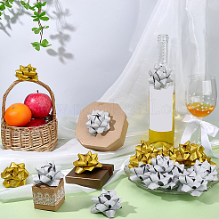 20Pcs 2 Colors Plastic Glitter Powder Flower Ball for Party Wedding Home Outdoor Decoration&nbsp;AJEW-FG0005-69