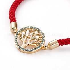 Adjustable Nylon Twisted Cord Slider Bracelets&nbsp;BJEW-JB05857